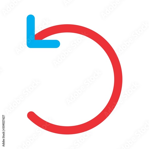 Restart  icon isolated on background