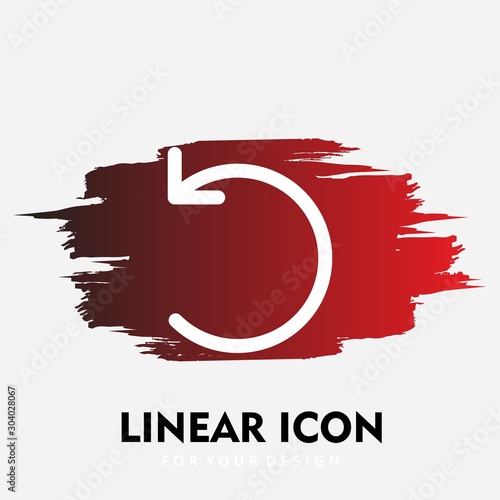 Restart  icon isolated on background