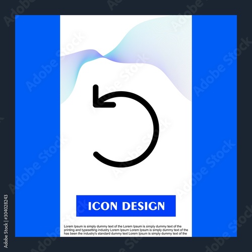 Restart  icon isolated on background