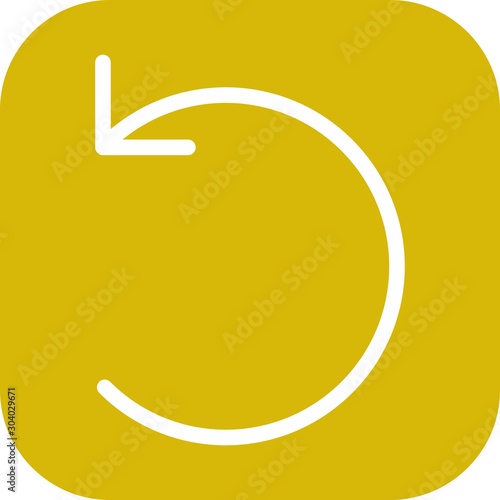 Restart  icon isolated on background