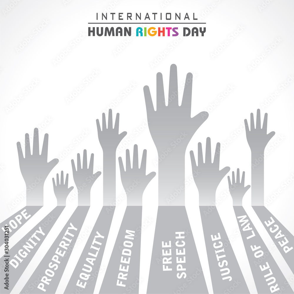 International Human Rights Day Stock Vector -10 December International Human Rights Day Stock Vector -10 December
