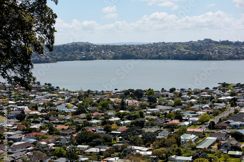 Scenes from Onehunga of Manukau harbour, and Auckland suburbs. photo