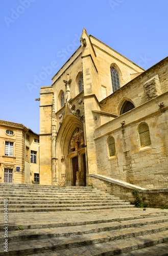 Saint-Agricol Collegiate Church. The Gothic Saint-Agricol Collegiate Church of Avignon is a church built in the 7th century. photo