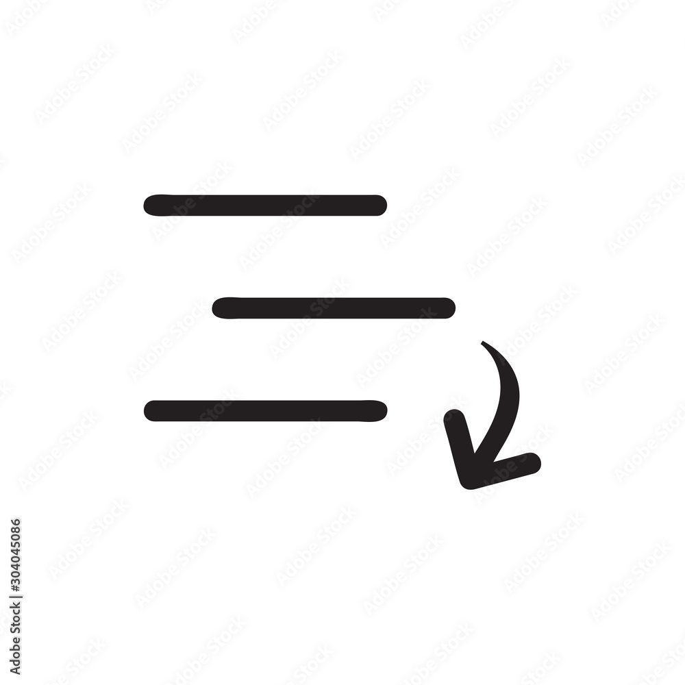 Arrange icon vector isolated on background. Trendy sweet symbol. Pixel perfect. illustration EPS 10. - Vector