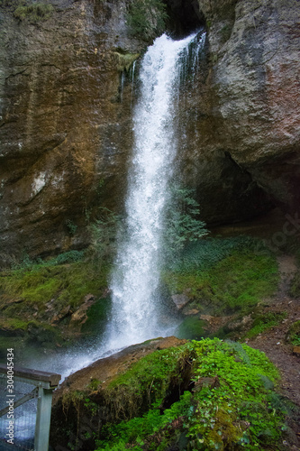 A beautiful waterfall in the gorges of Kakueta, in France