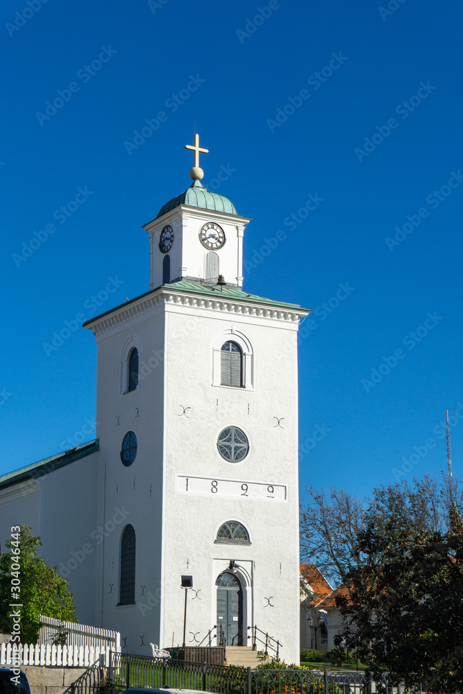 Obraz premium Strömstad Church and Cemetery, Sweden