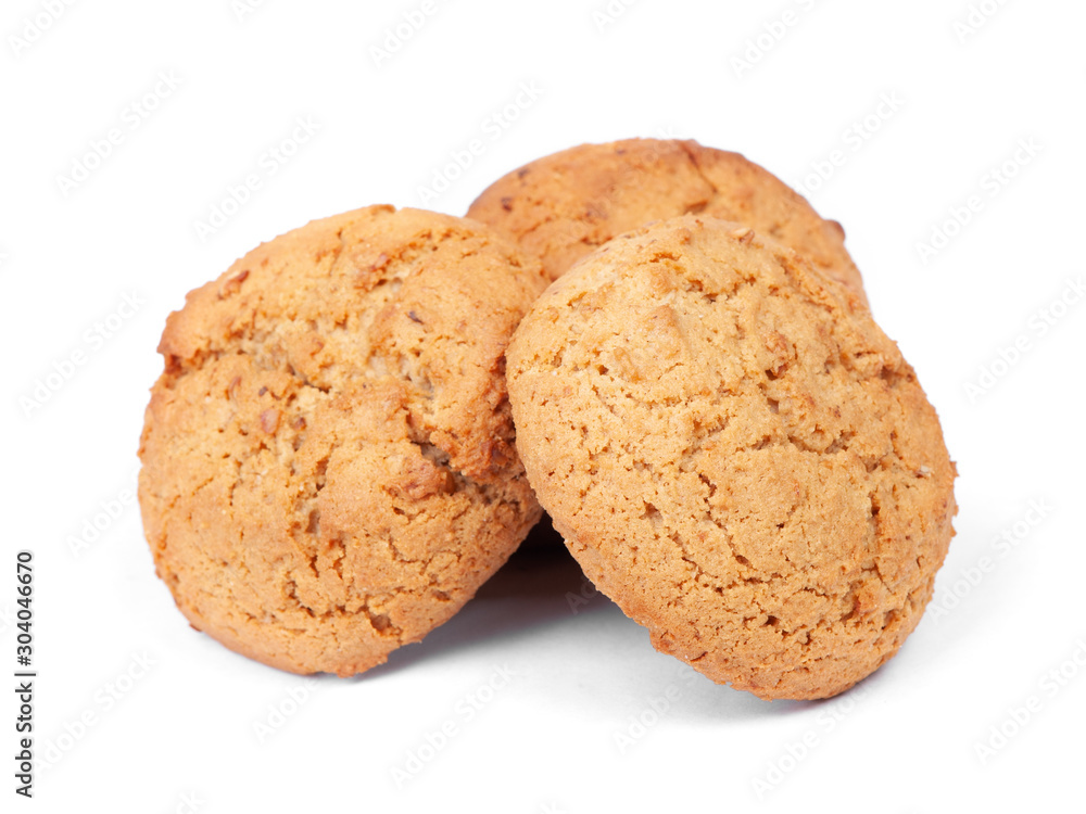 Heap of fresh tasty oatmeal cookies Heap of fresh tasty oatmeal cookies