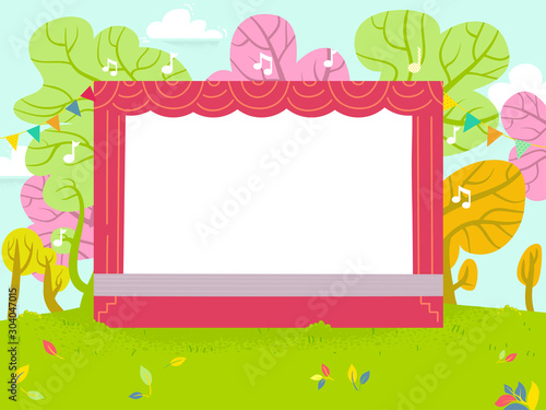 Outdoor Nature Stage  Backg...