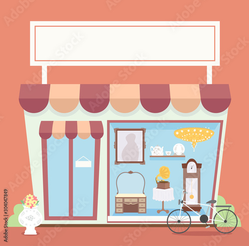 Antique Shop Illustration