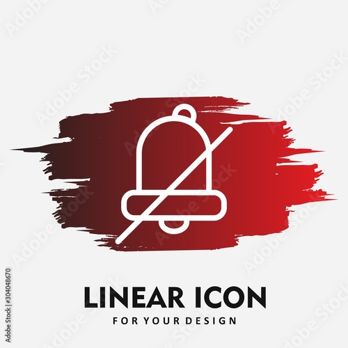 silent icon isolated on background