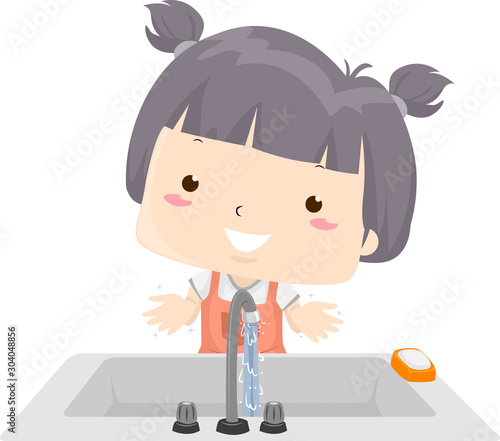 Kid Girl Adjective Clean Il...