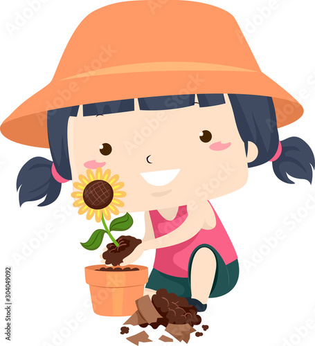 Kid Girl Adjective Good Ill...