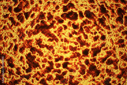 Volcanic infernal hot molten lava texture
