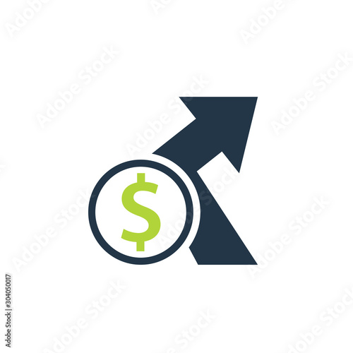 Indirect cost icon. Clipart image isolated on white background
