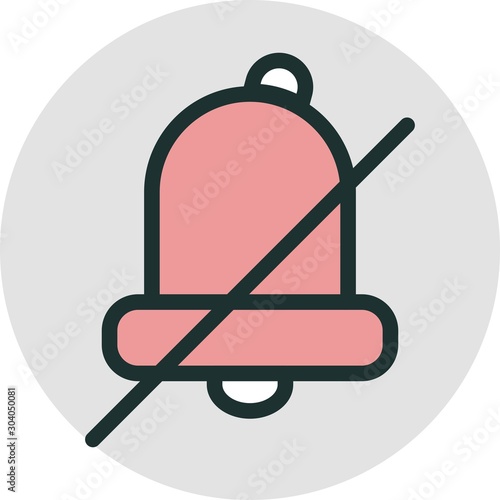 silent icon isolated on background