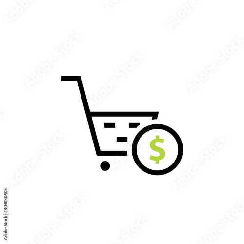 Cost Per Action icon. Clipart image isolated on white background