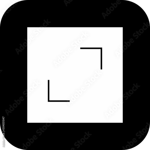  Enlarge icon isolated on background