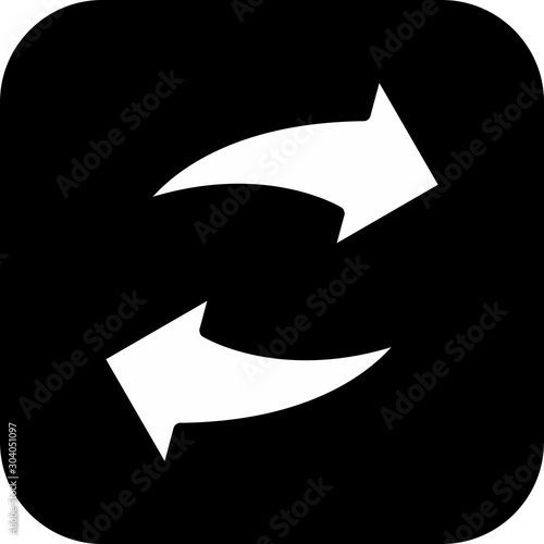 reload icon isolated on background