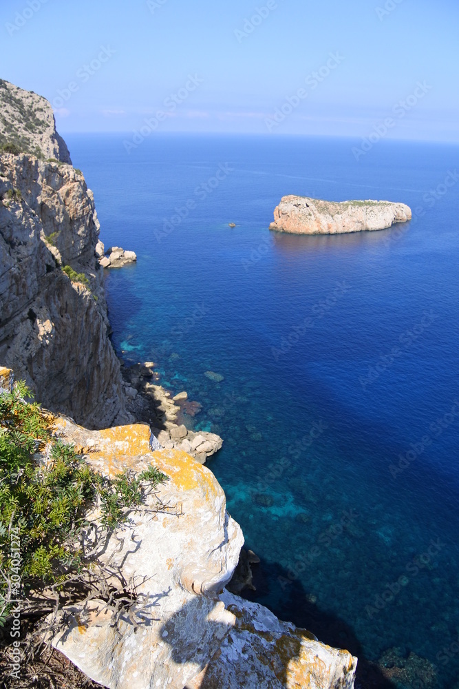 Blick auf die Illa Murada vor Ibiza