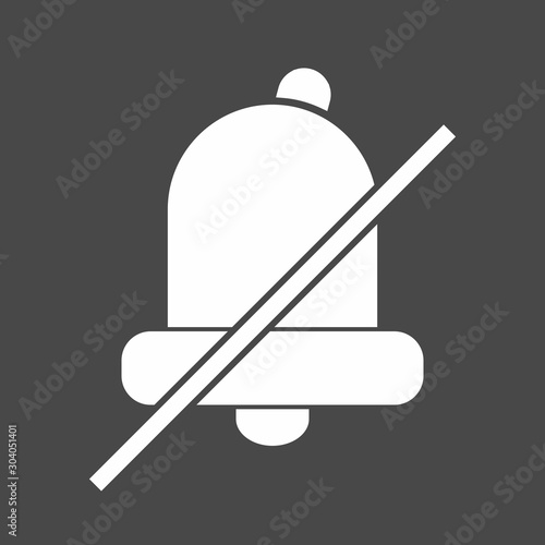 silent icon isolated on background