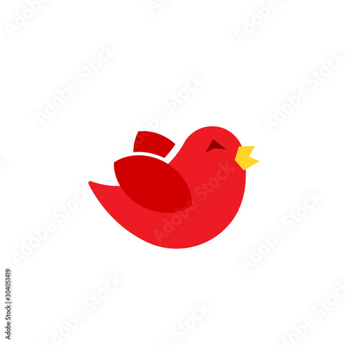Early bird cartoon icon. Clipart image isolated on white background
