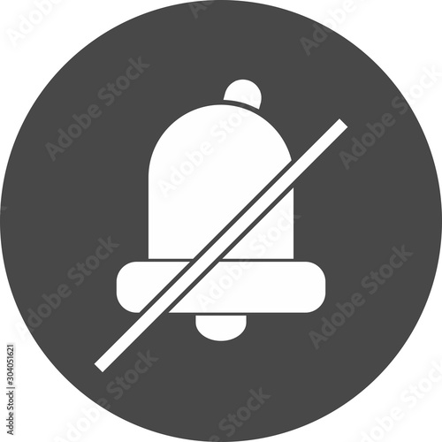 silent icon isolated on background