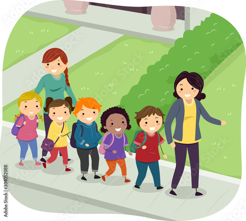 Stickman Kids Class Neighbo...