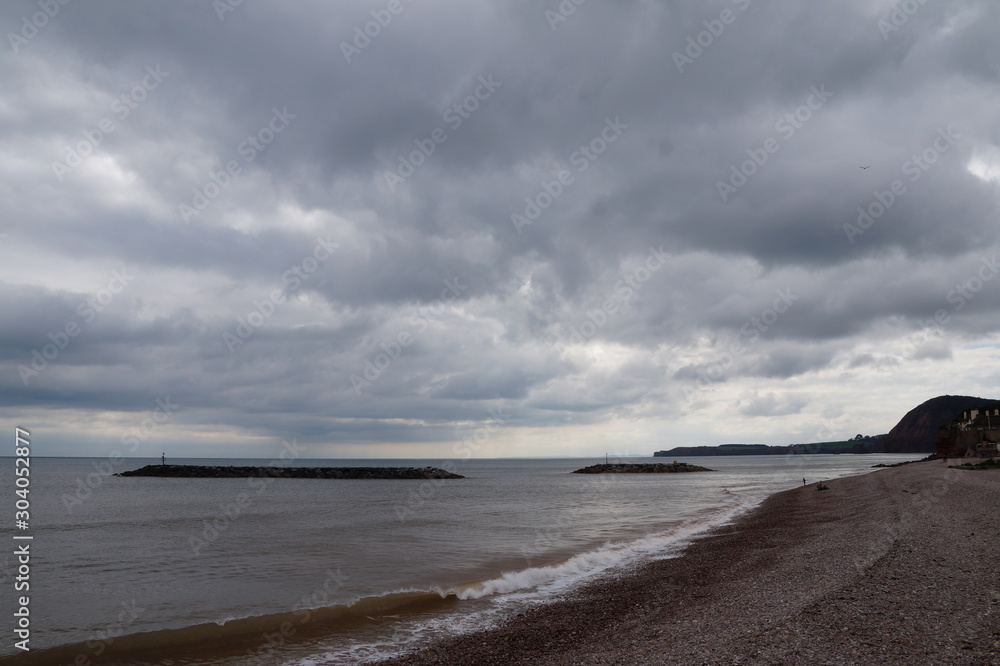 Fototapeta premium Vue de la plage de Sidmouth