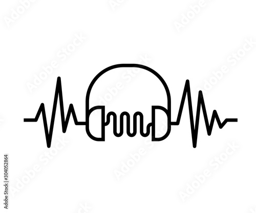 Noise Reduction concept icon. Clipart image isolated on white background