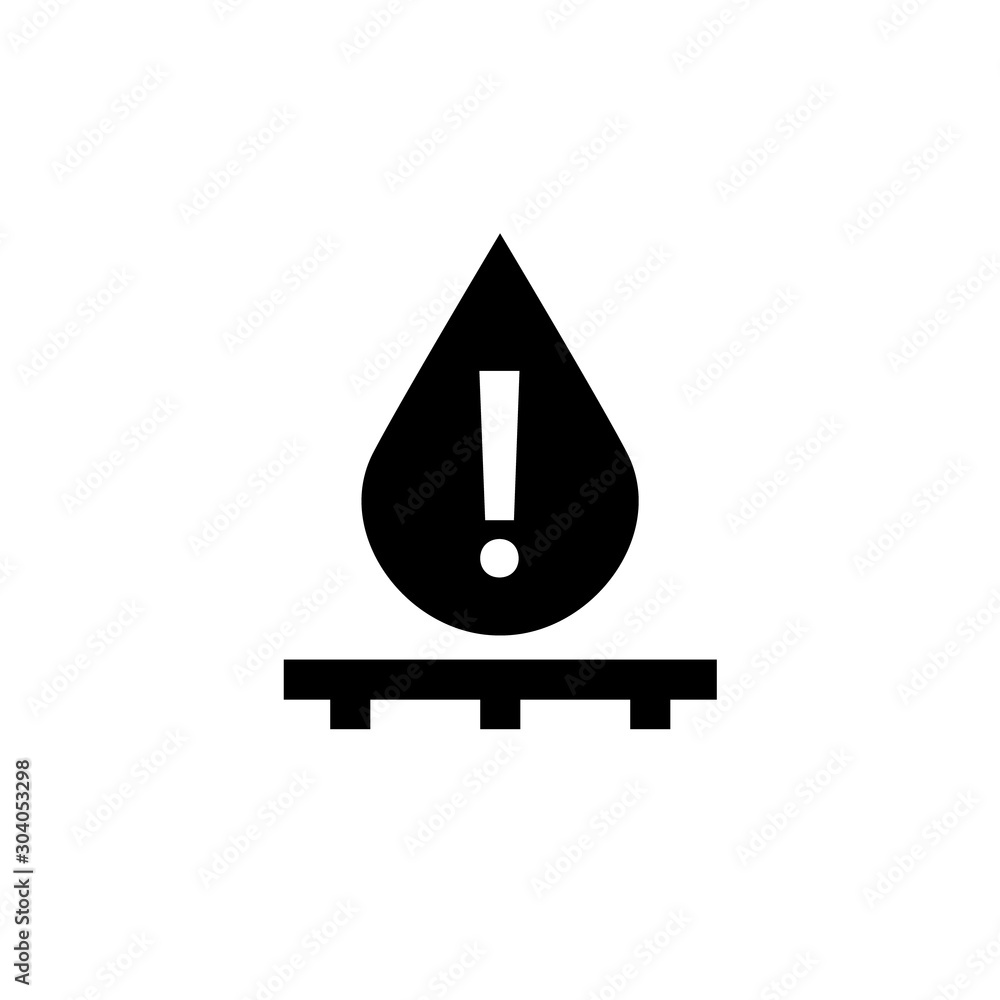 Flood sensor icon. Clipart image isolated on white background Flood sensor icon. Clipart image isolated on white background