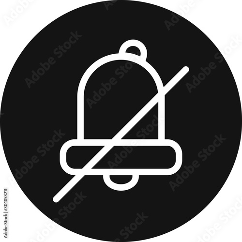 silent icon isolated on background