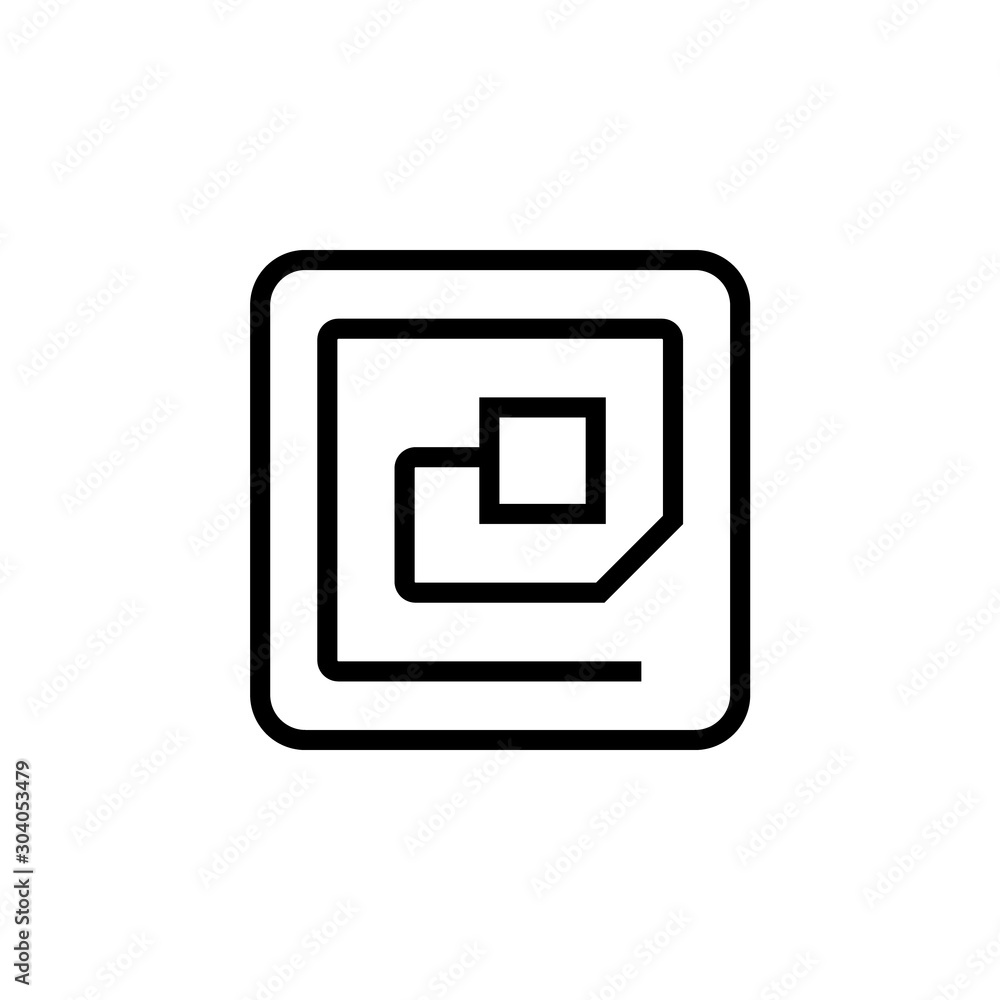 RFID sensor icon. Clipart image isolated on white background Stock ...