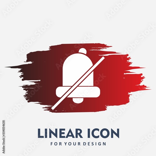 silent icon isolated on background