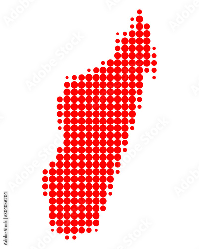 Karte von Madagaskar