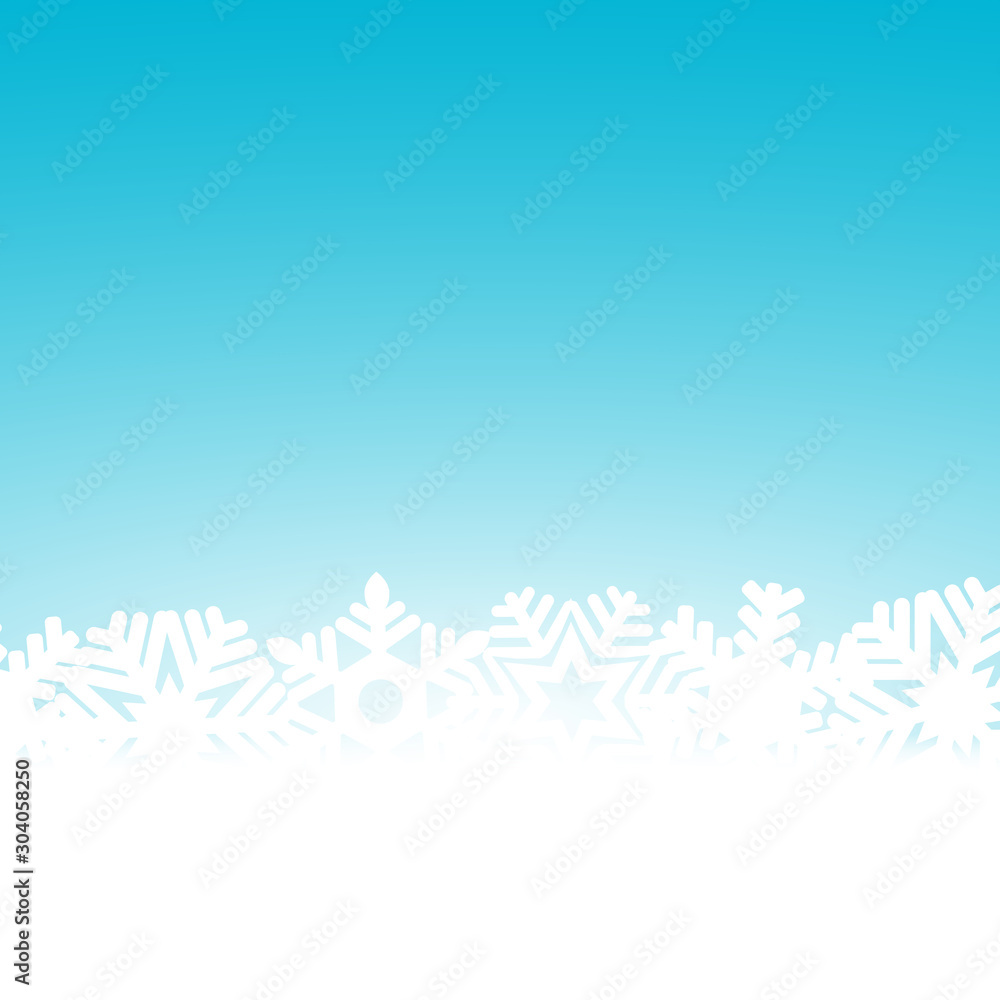 Christmas blue background with snowflakes and light Christmas blue background with snowflakes and light