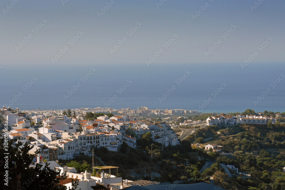 Frigiliana, Andalucian white village on Costa del Sol, Spain
