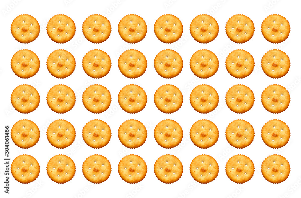 Fototapeta premium Salty biscuits crackers