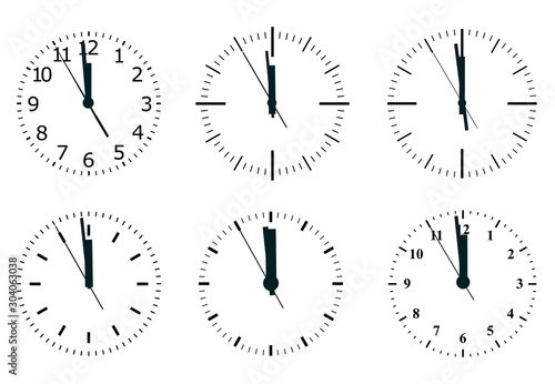 Clock icon. World time concept. Business background. Internet marketing. Daily infographic