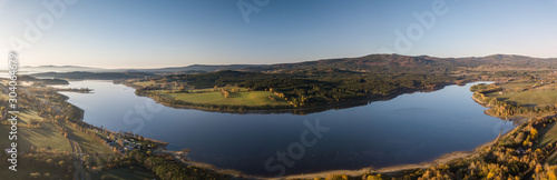 The Lipno Reservoir is a dam and hydroelectric plant constructed along the Vltava River in the Czech Republic. This area is mountainous  and borders the Sumava National Park and Nature Reserve