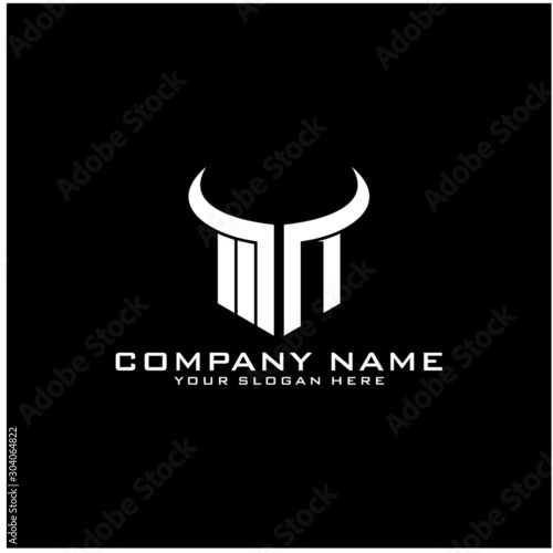 Letter MN logo icon design template elements