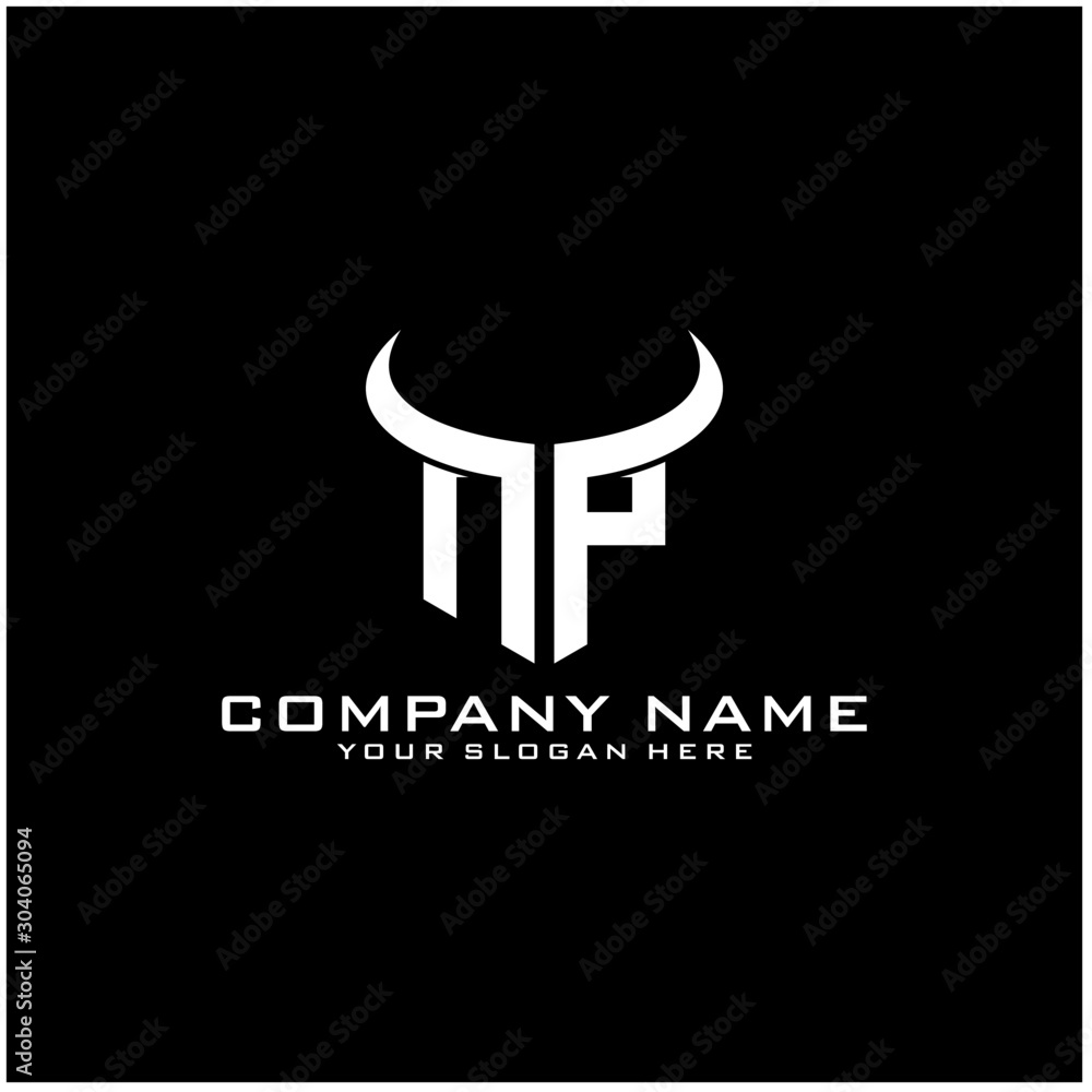 Letter NP logo icon design template elements Letter NP logo icon design template elements