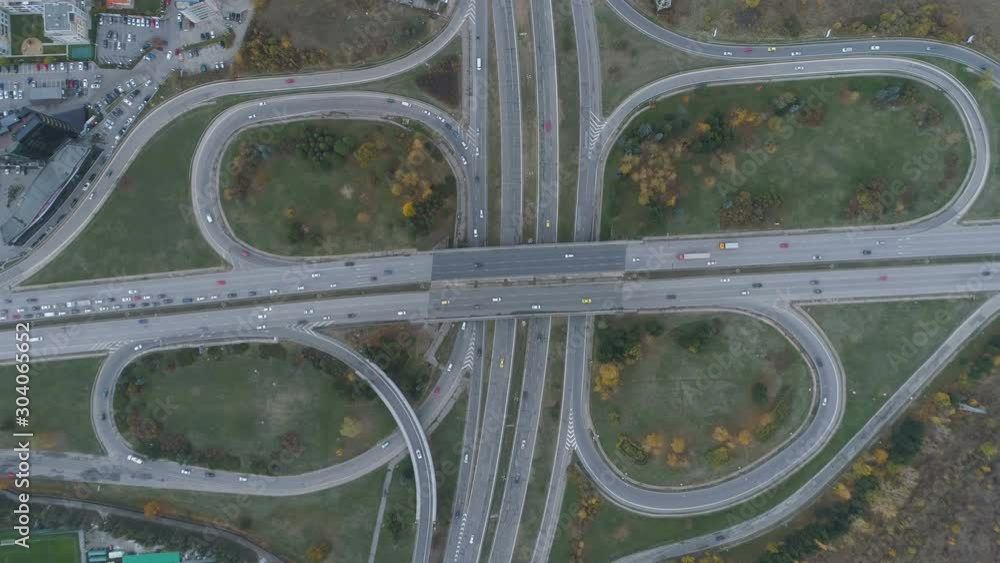 Aerial view of Boyana ring road in Sofia, Bulgaria Aerial view of Boyana ring road in Sofia, Bulgaria