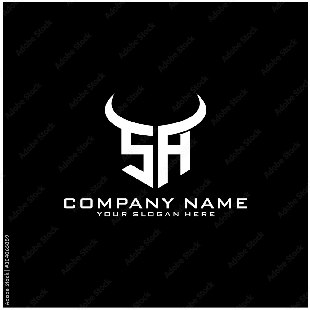 Letter SA logo icon design template elements Letter SA logo icon design template elements