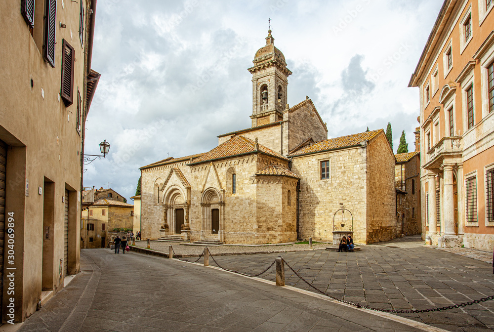 San Quirico d'Orcia medieval Tuscany Village  Italy