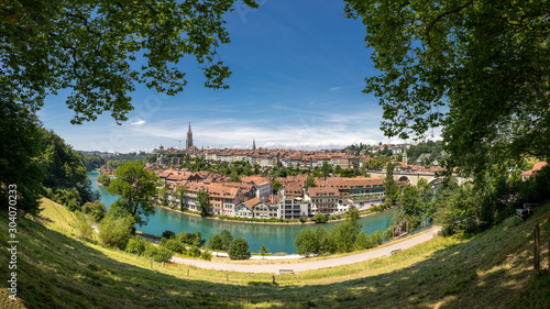 Beautiful panoramic view of the Old Town of Bern in Switzerland