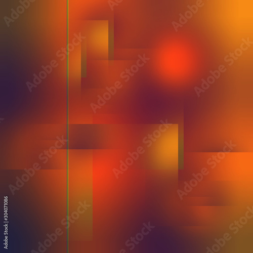 Geometric square background with abstract lines and shapes gradient mix