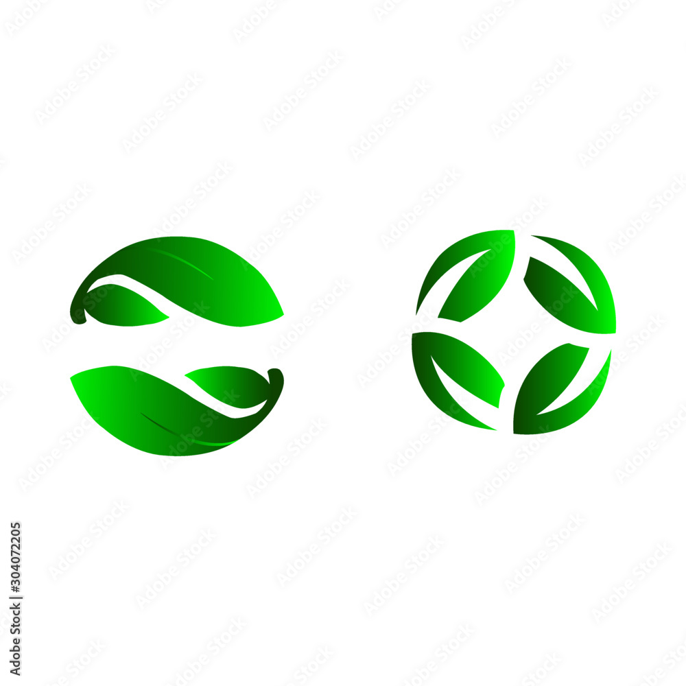 Eco green icon vector - illustration Eco green icon vector - illustration