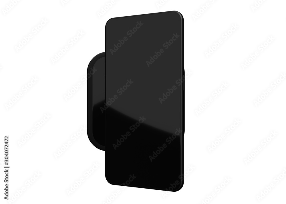 Smartphone Mobile Charger Phone Wireless Charging Battery Charged 3D Render Smartphone Mobile Charger Phone Wireless Charging Battery Charged 3D Render