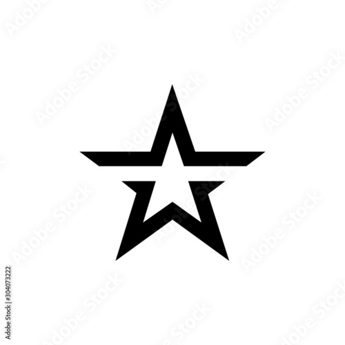 Star icon vector - illustration