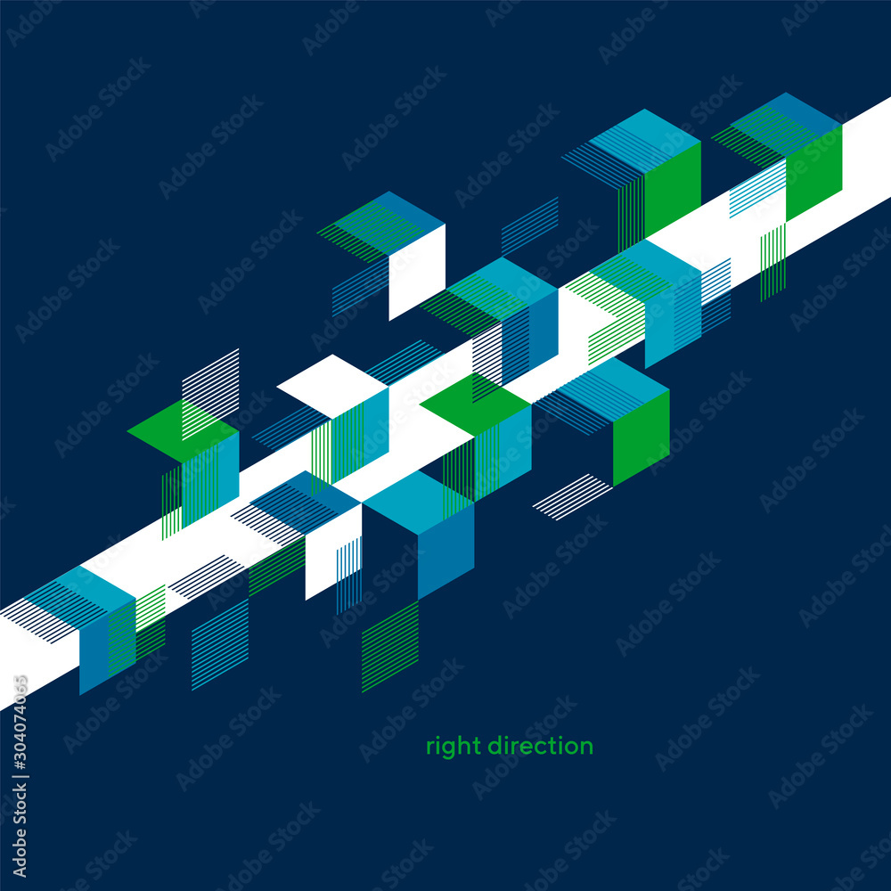 Abstract geometric composition for card, print, header Abstract geometric composition for card, print, header